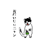 しろくろニャンタ（個別スタンプ：5）