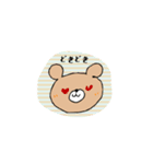 かわいいような、かわいくないようなクマ（個別スタンプ：10）