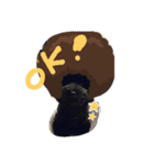 くろぷーとお友達（個別スタンプ：3）