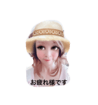 無表情なのが可愛いあいさつスタンプ（個別スタンプ：5）