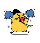 Fat chicken enjoy life（個別スタンプ：24）