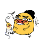Fat chicken enjoy life（個別スタンプ：27）