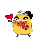 Fat chicken enjoy life（個別スタンプ：36）