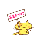 a cat with a placard（個別スタンプ：19）