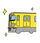 楽しい黄色い電車！（個別スタンプ：3）