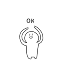 表情が変わらない人（個別スタンプ：3）