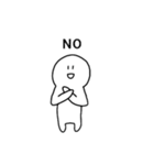 表情が変わらない人（個別スタンプ：4）