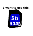 メモリーカード、USB、HDD、DVD、とか色々（個別スタンプ：2）