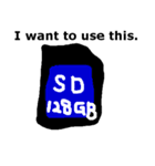 メモリーカード、USB、HDD、DVD、とか色々（個別スタンプ：4）