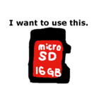 メモリーカード、USB、HDD、DVD、とか色々（個別スタンプ：7）