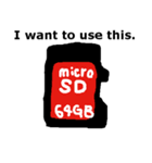 メモリーカード、USB、HDD、DVD、とか色々（個別スタンプ：9）