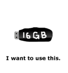 メモリーカード、USB、HDD、DVD、とか色々（個別スタンプ：13）