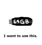 メモリーカード、USB、HDD、DVD、とか色々（個別スタンプ：15）