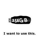 メモリーカード、USB、HDD、DVD、とか色々（個別スタンプ：17）