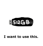 メモリーカード、USB、HDD、DVD、とか色々（個別スタンプ：18）