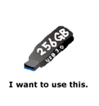 メモリーカード、USB、HDD、DVD、とか色々（個別スタンプ：23）