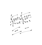 四文字熟語(努力・精進)を書道で。（個別スタンプ：38）