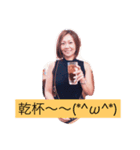 A子のつぶやきショートヘアバージョン(^-^)（個別スタンプ：22）