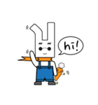 Technical Rabbit and Technical Carrot（個別スタンプ：1）