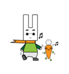 Technical Rabbit and Technical Carrot（個別スタンプ：7）