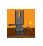 Technical Rabbit and Technical Carrot（個別スタンプ：34）