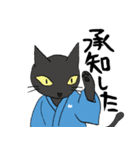 黒猫武士（個別スタンプ：18）
