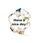 英語でのふわふわ会話（個別スタンプ：4）