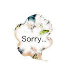 英語でのふわふわ会話（個別スタンプ：8）