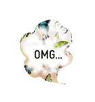 英語でのふわふわ会話（個別スタンプ：15）