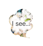 英語でのふわふわ会話（個別スタンプ：24）