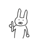 ゆるカワに描けなかったうさぎ2（個別スタンプ：1）