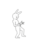 ゆるカワに描けなかったうさぎ2（個別スタンプ：14）
