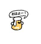 ビール顔スタンプ（個別スタンプ：7）