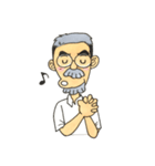 Mustache grandfather（個別スタンプ：17）