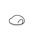 静かな ウサギ（個別スタンプ：5）