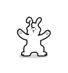 静かな ウサギ（個別スタンプ：8）