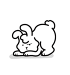 静かな ウサギ（個別スタンプ：14）