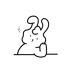 静かな ウサギ（個別スタンプ：15）