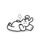 静かな ウサギ（個別スタンプ：23）