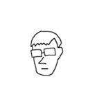 真面目系ポーカーメガネ男子（個別スタンプ：29）