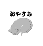 ねずみ色のねこ（個別スタンプ：5）