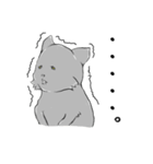 ねずみ色のねこ（個別スタンプ：14）