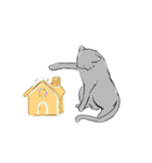 ねずみ色のねこ（個別スタンプ：16）