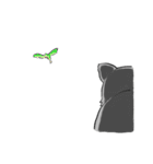 ねずみ色のねこ（個別スタンプ：22）