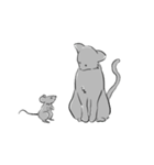 ねずみ色のねこ（個別スタンプ：40）
