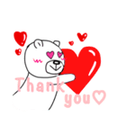 かわいいクマぽん（個別スタンプ：3）
