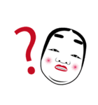 無感情のお面（個別スタンプ：8）