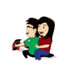 cute couple (ree n jee) full set 1（個別スタンプ：21）