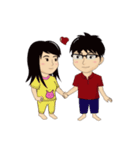 cute couple (ree n jee) full set 1（個別スタンプ：26）