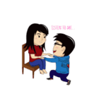 cute couple (ree n jee) full set 1（個別スタンプ：28）
